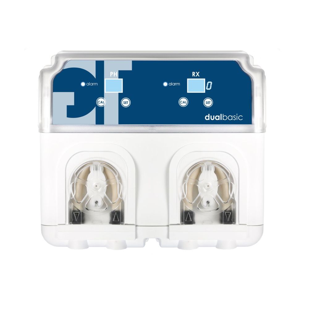 GT dualbasic PH + REDOX (Chlor) automatische Dosieranlage mit ABS & Bypass & SDM inkl. Zubehör