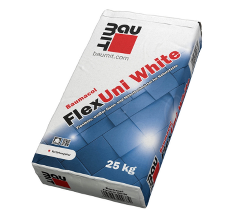 Baumit Baumacol FlexUni White C2TE Fliesenkleber Klebemörtel weiss 25 kg