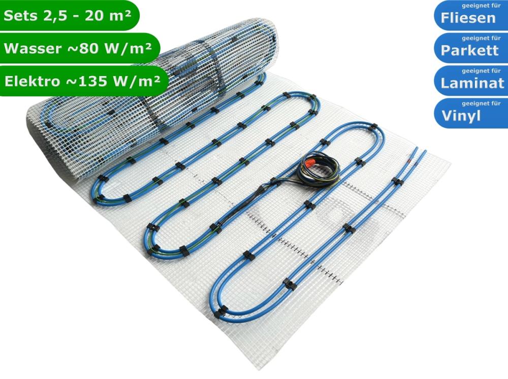 HWT Duo Hybrid Elektro Fußbodenheizung Set ohne Regler HWT Duo Hybrid Elektro Fußbodenheizung Set ohne Regler