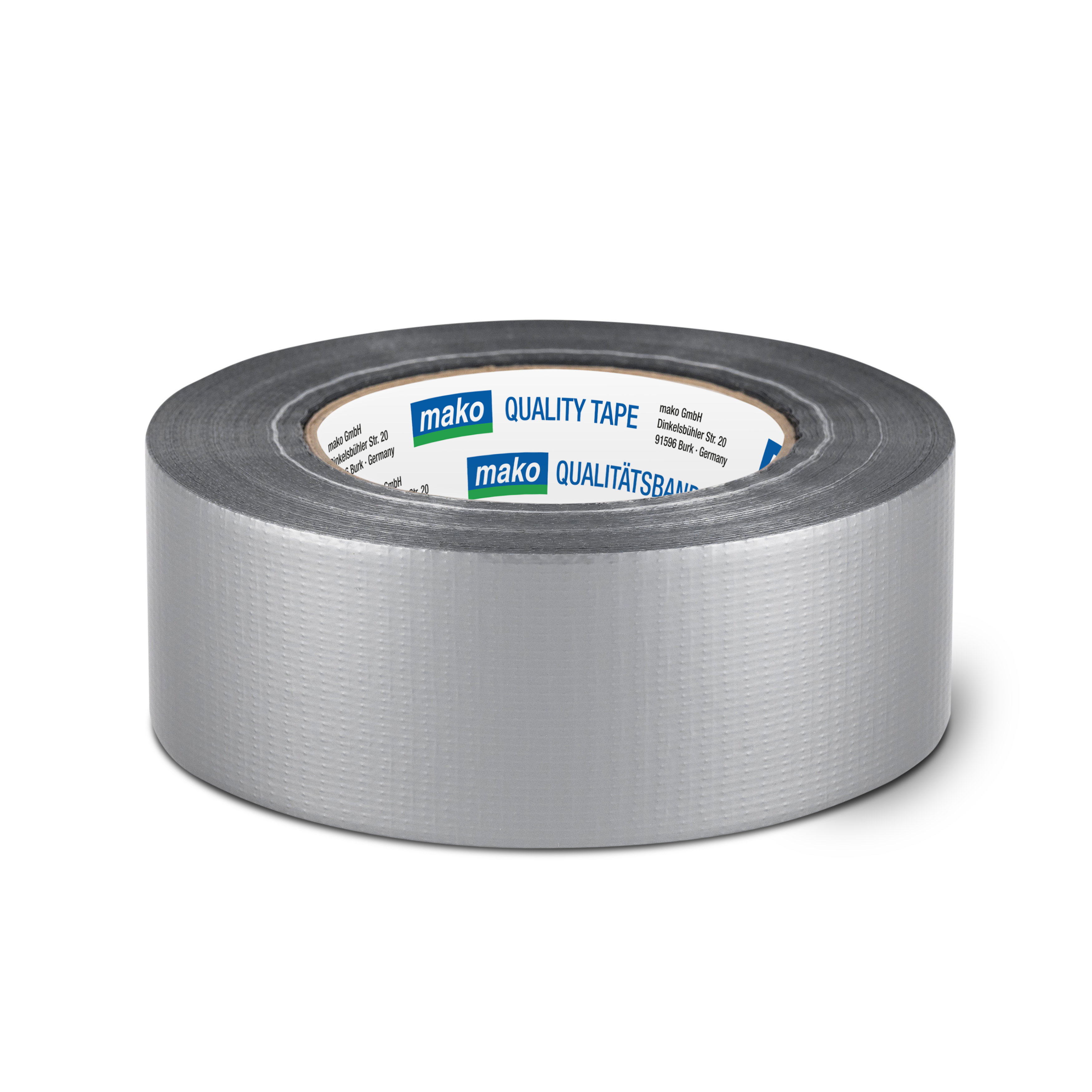 Reparaturband BASIC, PE-beschichtetes Zellwollgewebe, silber