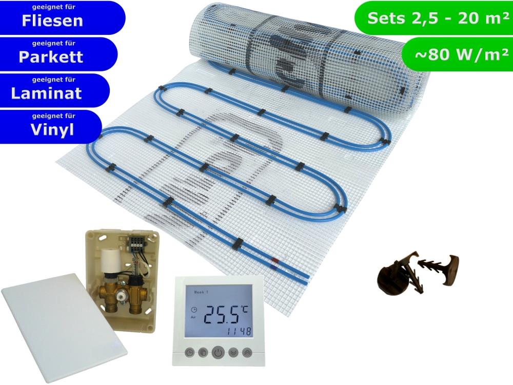 HWT Fußbodenheizung Set Duo & E-Regelbox Digital HWT Fußbodenheizung Set Duo & E-Regelbox Digital