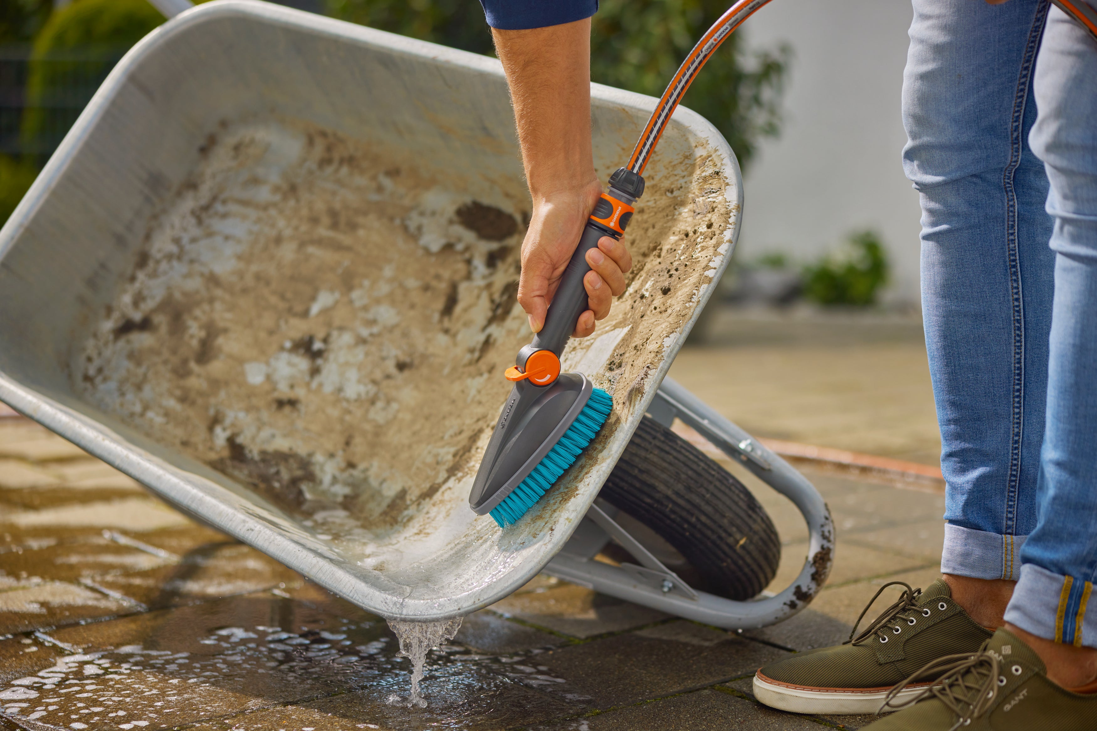 Gardena Cleansystem Handbürste M hard #18846-20.