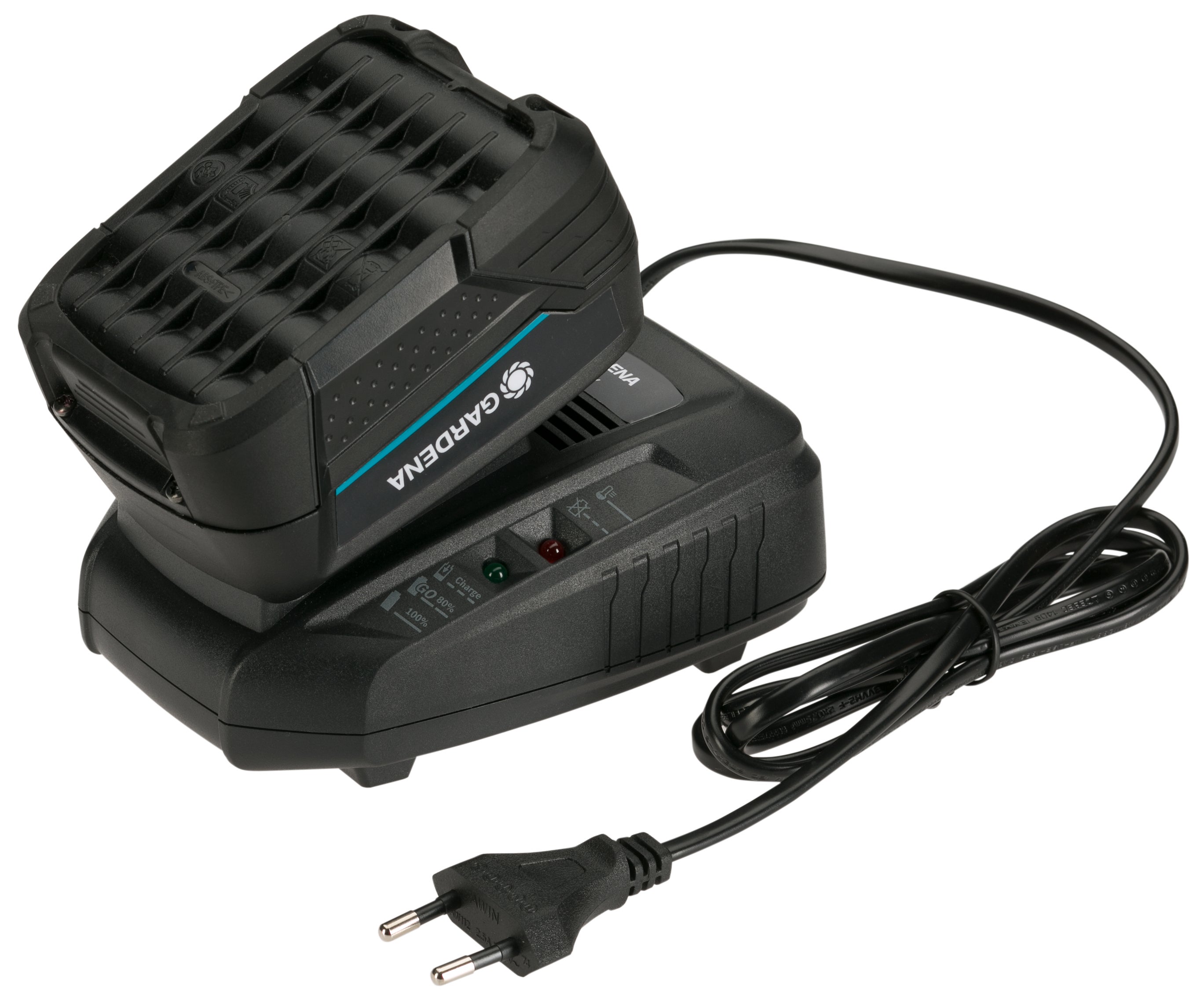 Gardena Starter-Kit P4A 1 x Akku 4,0 Ah / Schnell-Ladegerät #14908-20.