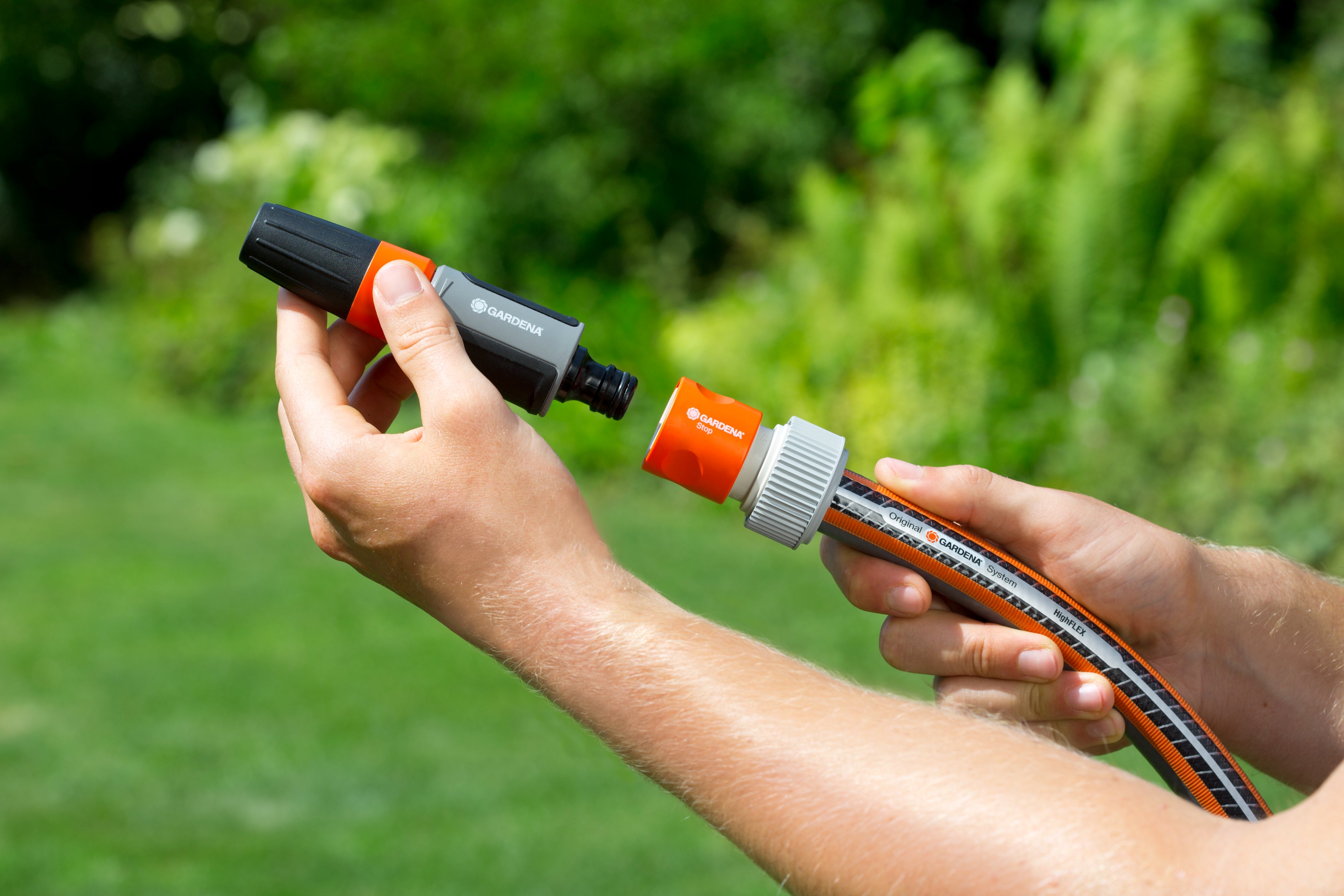 Gardena Profi-System-Übergangsstück mit Wasserstopp, 19 mm (3/4 Zoll) #02814-20.