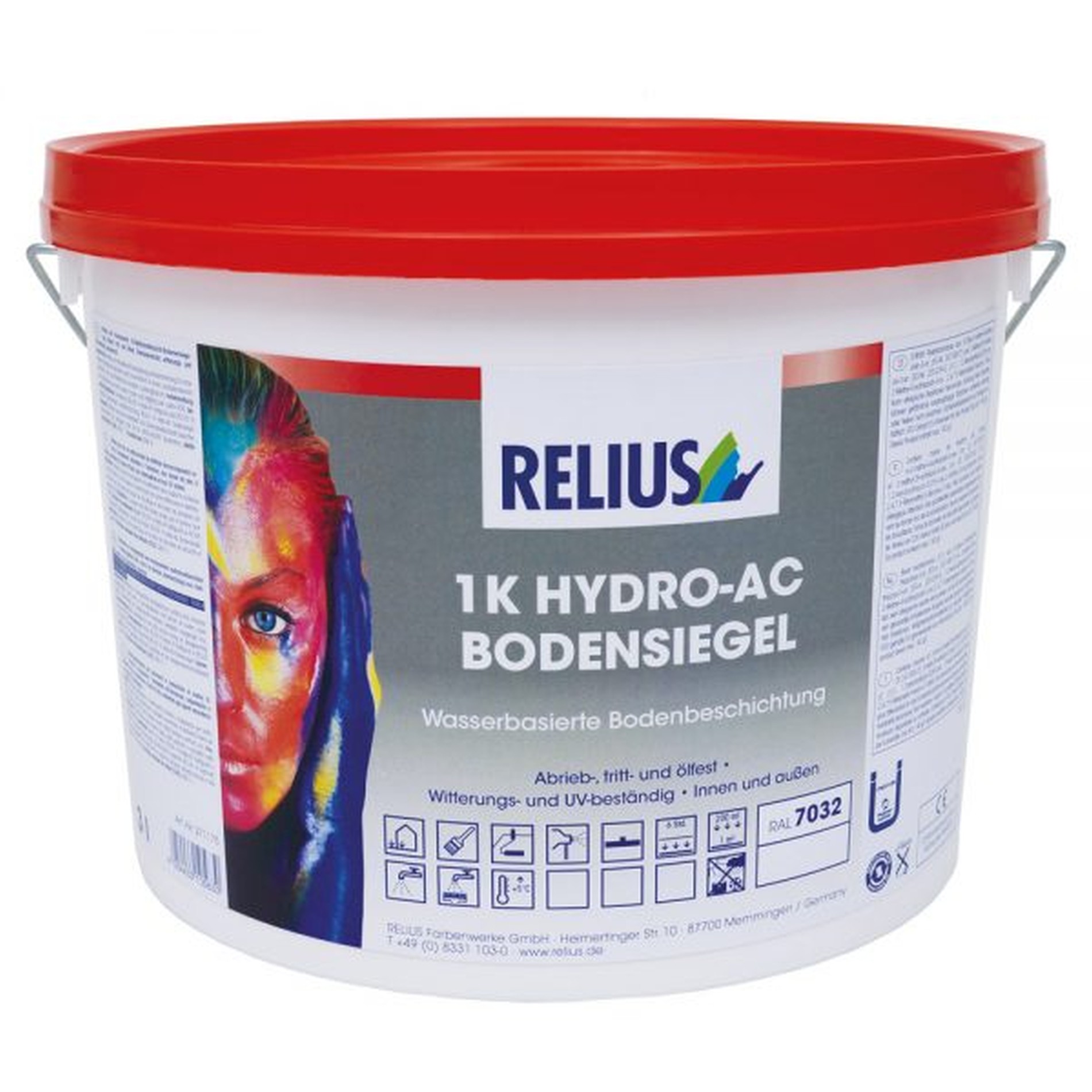 Relius 1K Hydro-AC Bodensiegel weiß (Basis 1) 0,75 Liter
