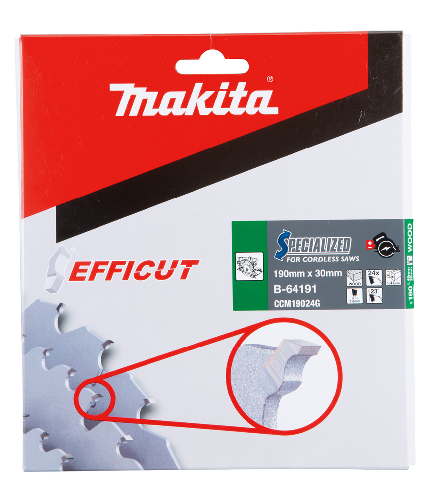 Makita Sägeblatt Efficut Ø190x30x24 mm B-64191