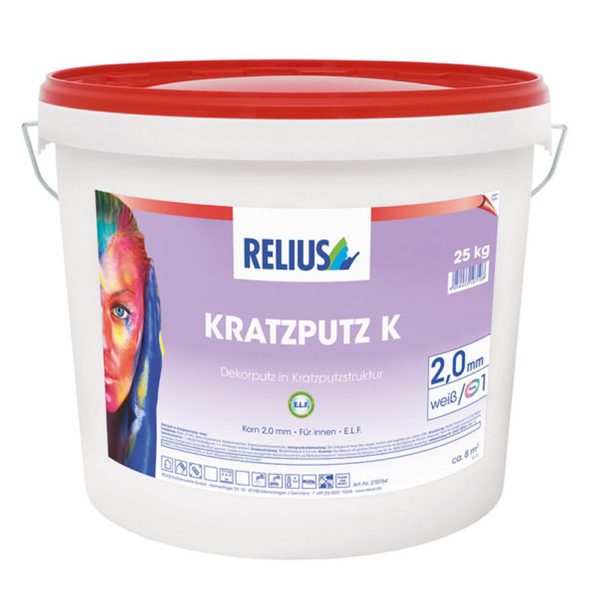 Relius Kratzputz K ELF Innen 1,5 mm weiß / Basis 1 25 kg
