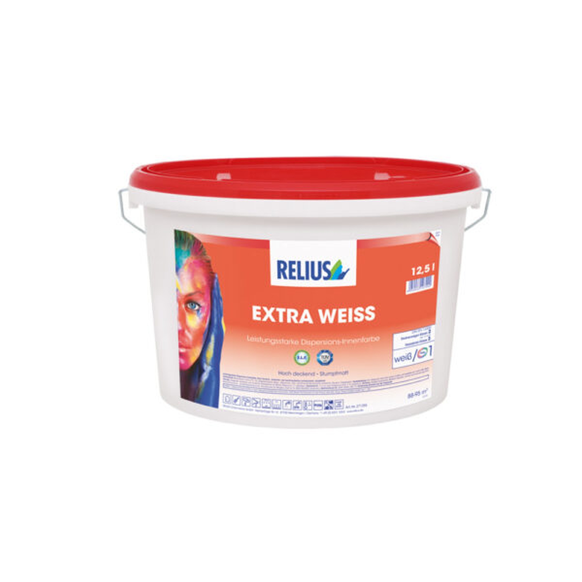 Relius Extra Weiss Wandfarbe weiß / Basis 1