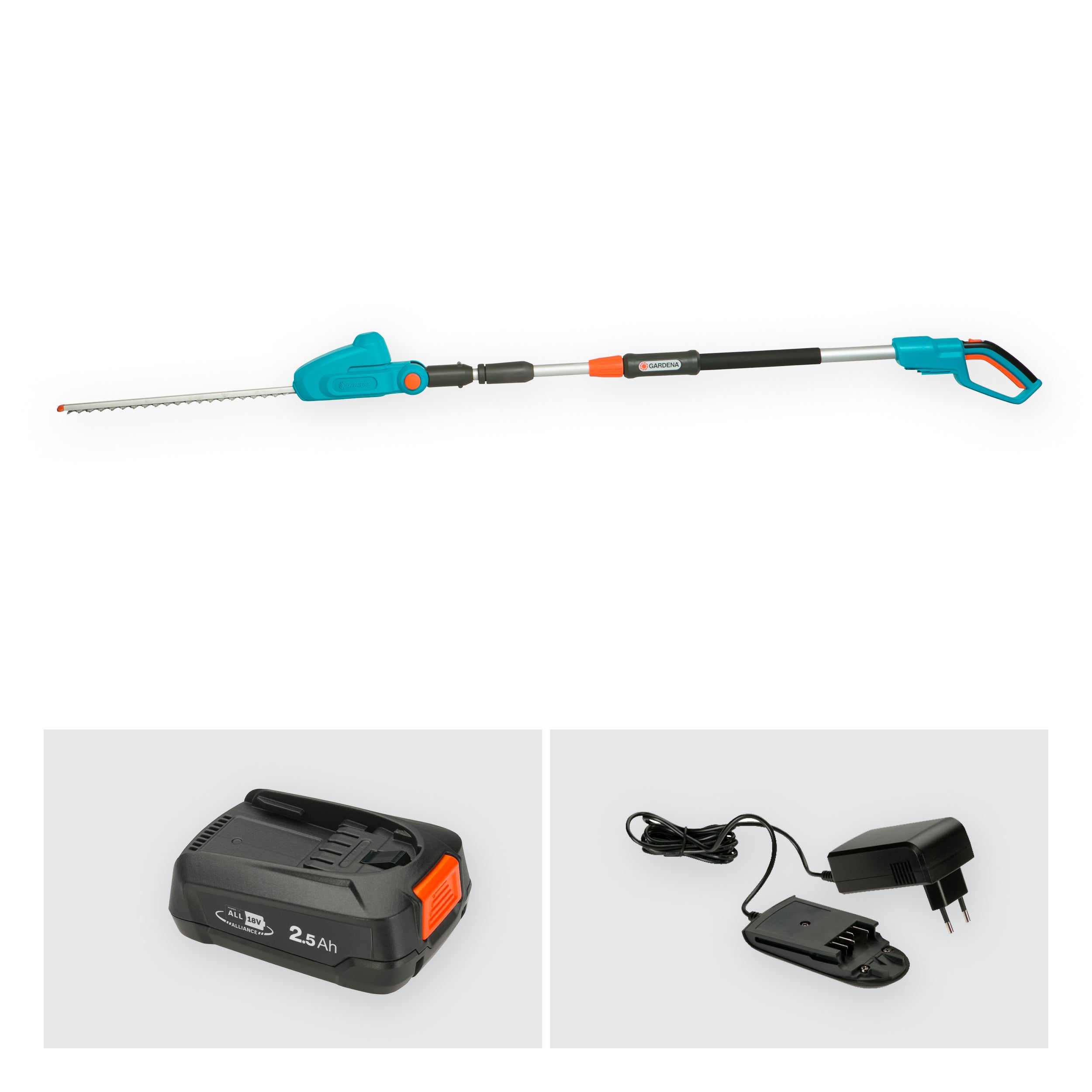 Gardena Akku-Teleskop-Heckenschere THS 42/18V P4A Ready-To-Use Set #14732-20.