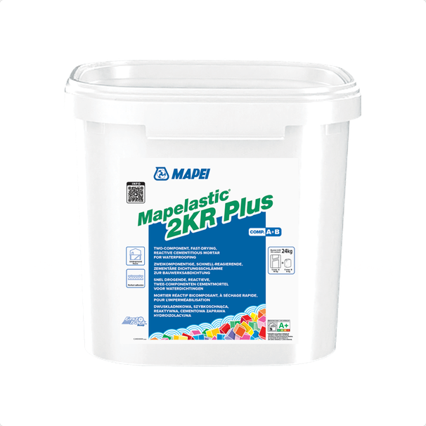 Mapei Mapelastic 2KR Plus 2K Abdichtung Dichtungsschlämme Dichtschlämme 24 kg