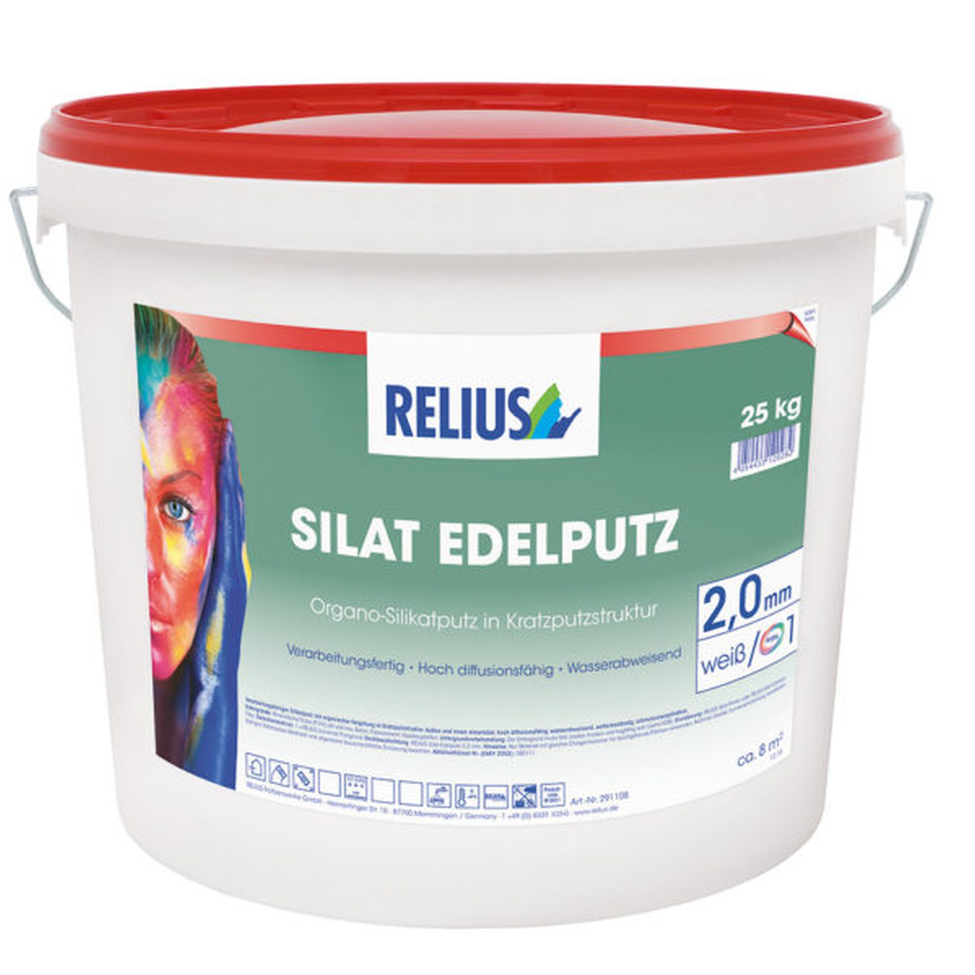Relius Silat Edelputz weiß 2,0 mm weiß / Basis 1 25 kg