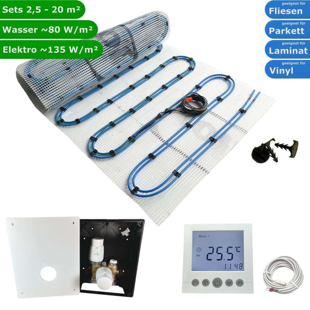 HWT Duo Hybrid Fußbodenheizung Set & Regelset Comfort HWT Duo Hybrid Fußbodenheizung Set & Regelset Comfort