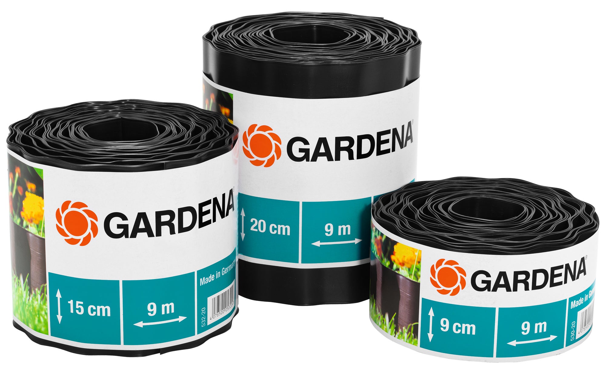 Gardena Beeteinfassung 15 cm x 9 m braun #00532-20.