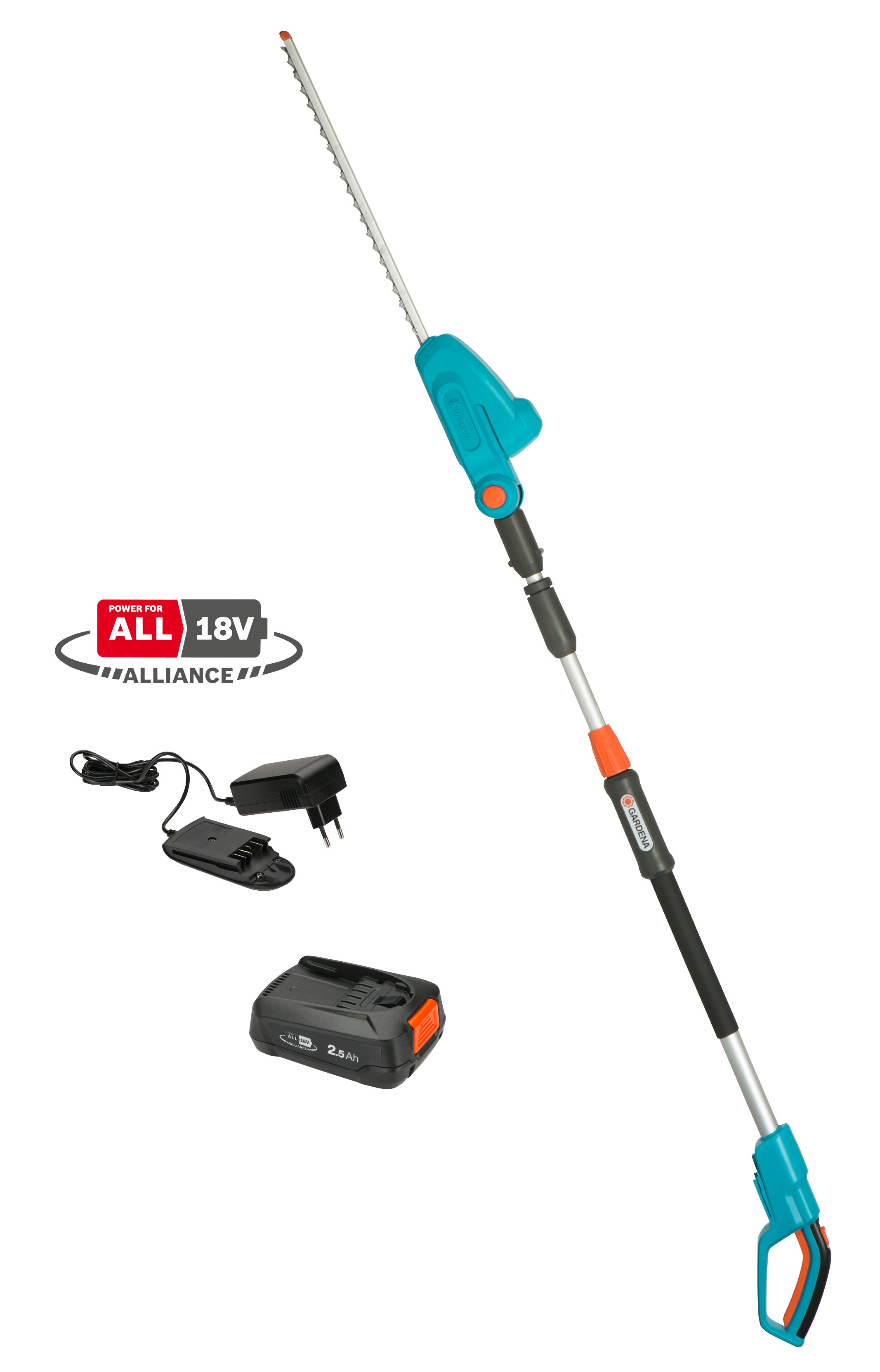 Gardena Akku-Teleskop-Heckenschere THS 42/18V P4A Ready-To-Use Set #14732-20.