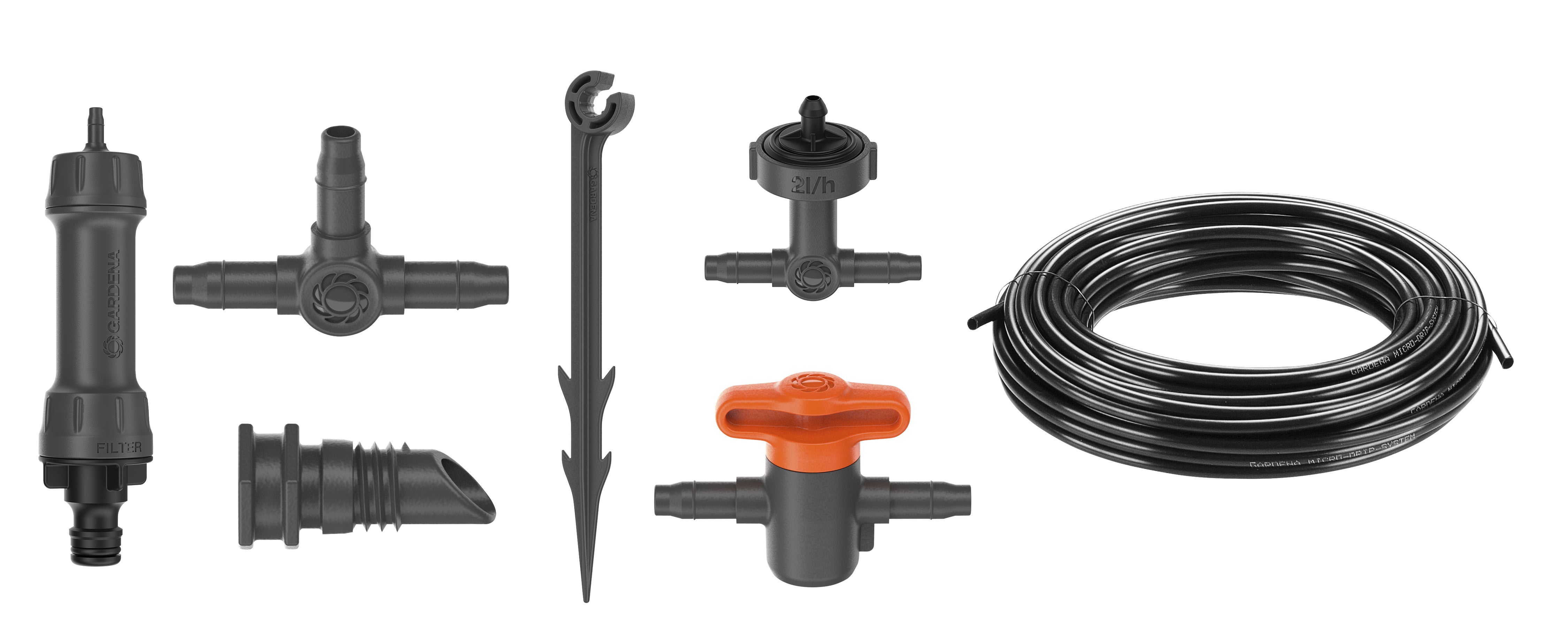 Gardena MDS Tropfbewässerung Set Balkon (15 Pflanzen) #13401-20.