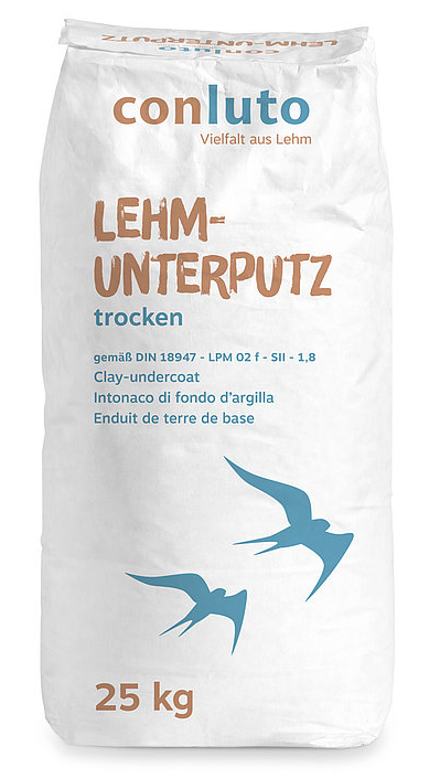 Conluto Lehm Unterputz Putz Lehmputzmörtel DIN 18947 25 kg