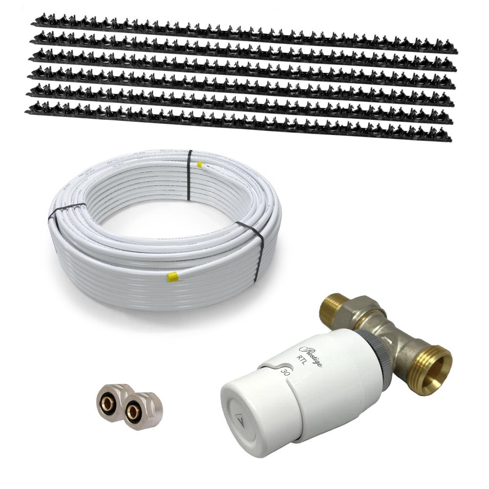 HWT CLAMP Wandheizung Set & RTL Ventil HWT CLAMP Wandheizung Set & RTL Ventil