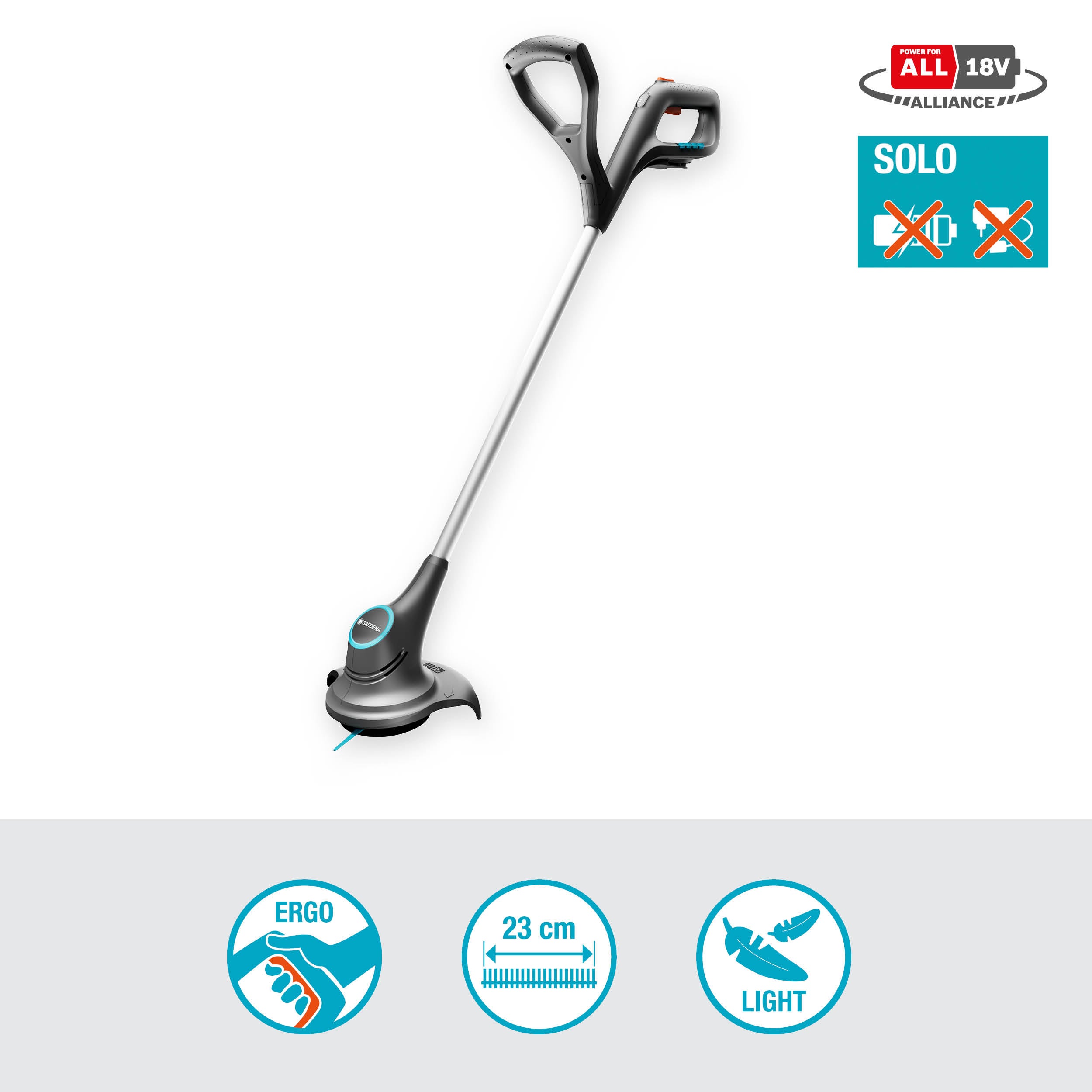 Gardena Akku-Trimmer SmallCut 23/18V P4A solo #14702-55.