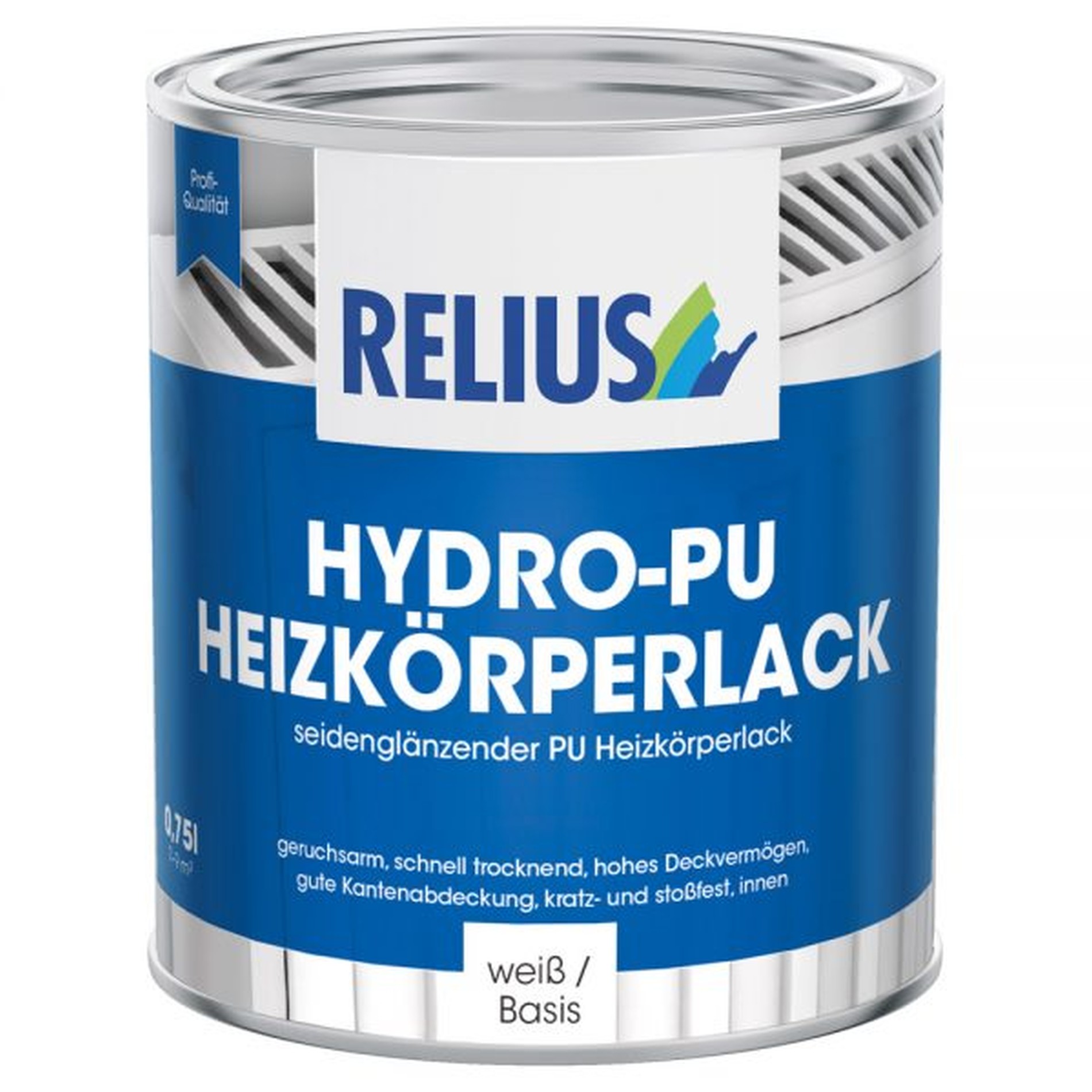 Relius Hydro-PU Heizkörperlack weiß 0,375 Liter
