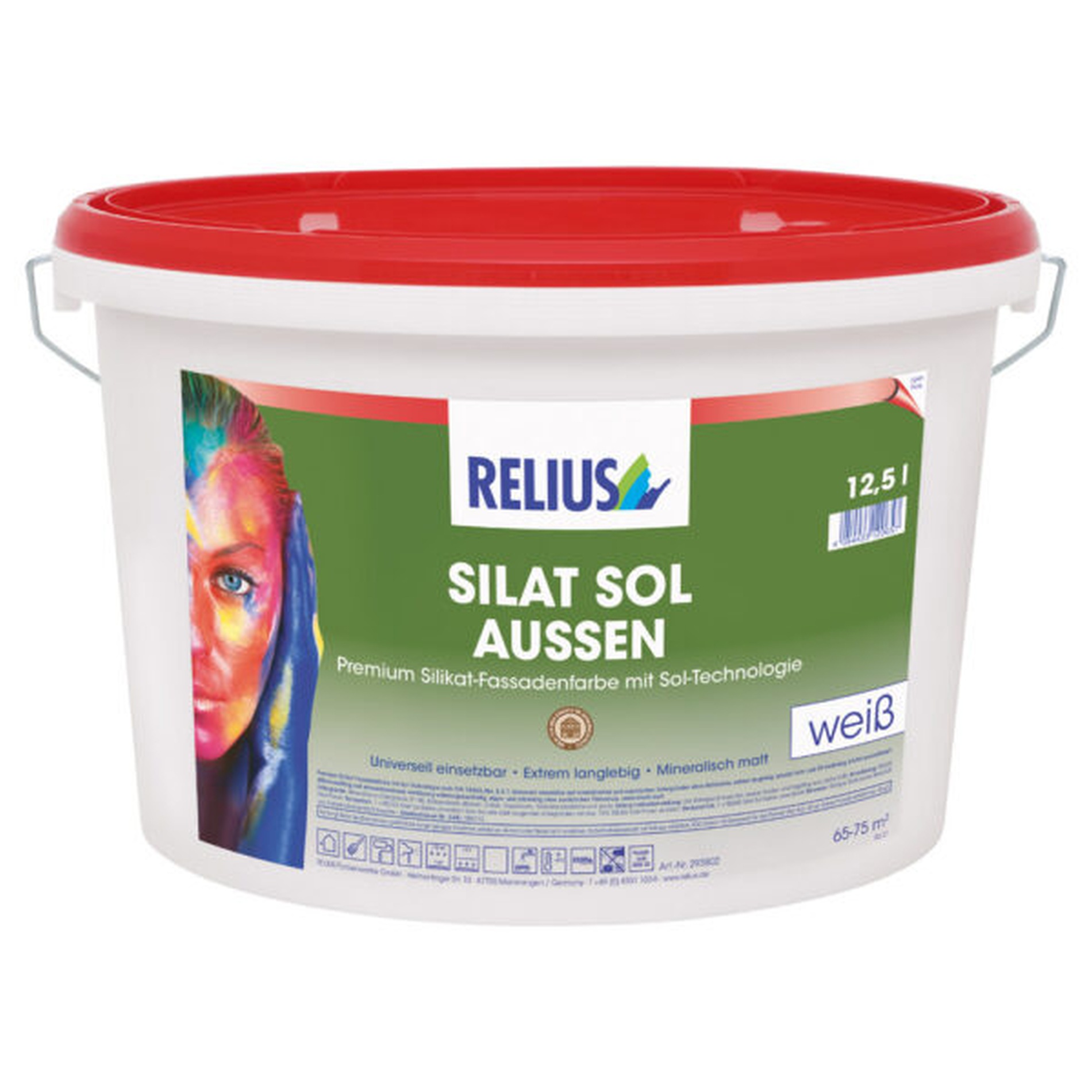 Relius Silat Sol Außen Fassadenfarbe weiß