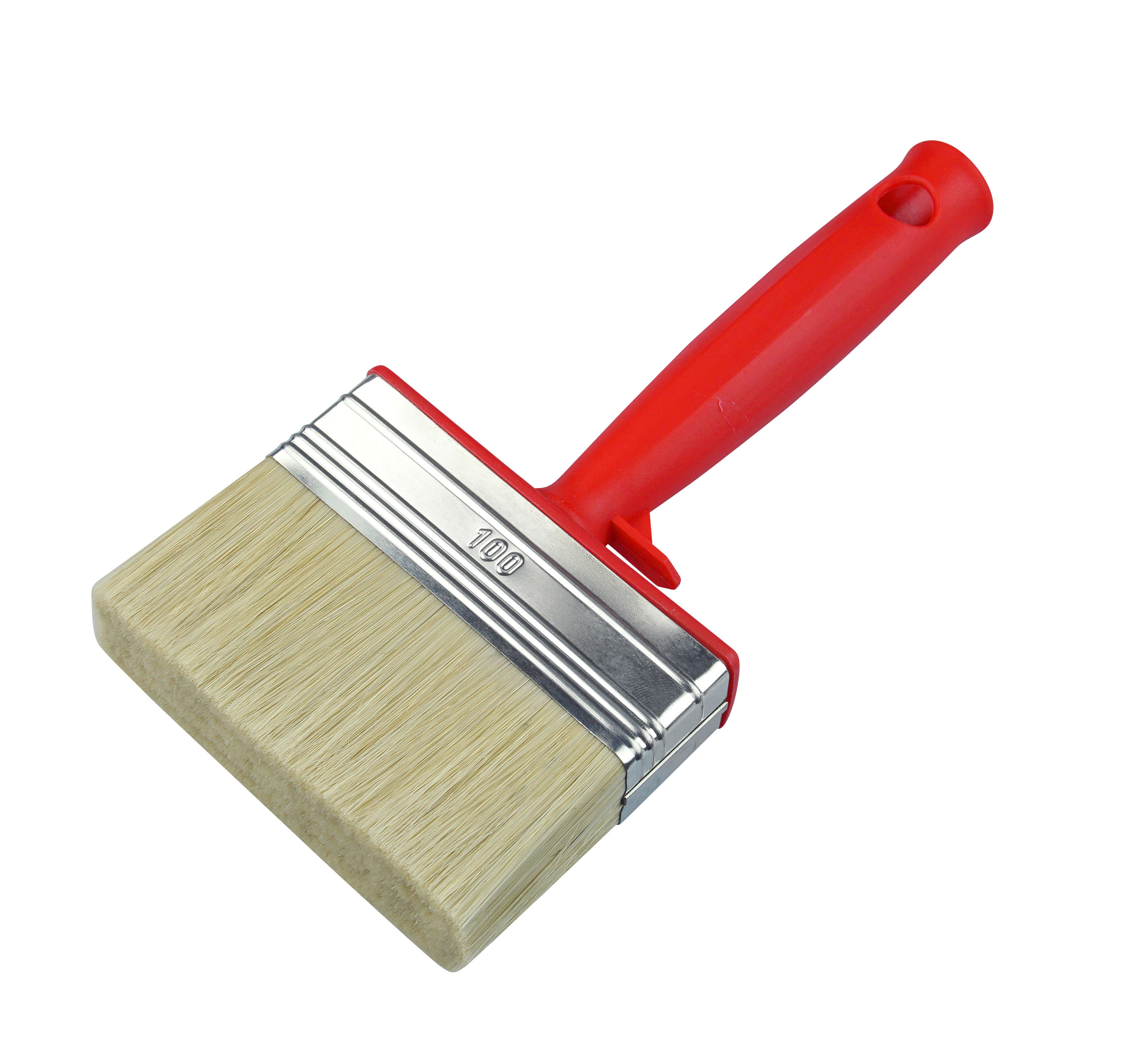 Flächenstreicher BASIC , helle Borstenmischung, Kunststoffgriff mit Eimerhaken